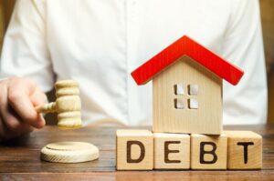How is debt dealt with when people divorce?
