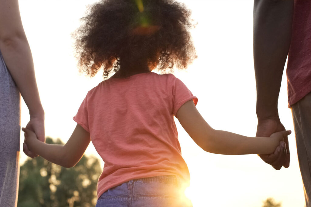 children holding hands